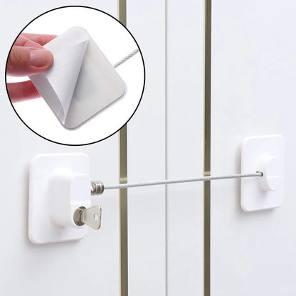 1PCS Baby Safety Refrigerator Lock With Keys or Coded Lock Infant Security Cabinet Locks Sliding Closet Door Locks