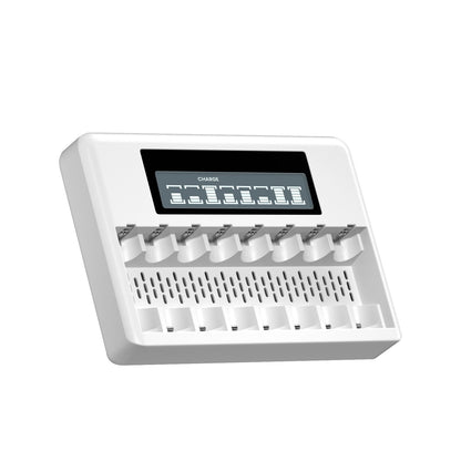 8 Slots 1.5V AA/AAA Rechargeable Battery Charger LCD Display Usb Fast Intelligent Charger for 1.5 Volts Li-lon AA AAA Battery