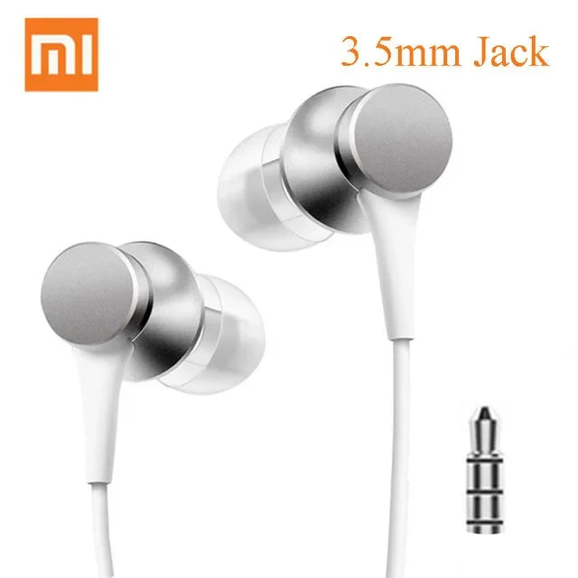 Xiaomi Mijia Smart Earphones Piston 3 Fresh Version In-Ear With Mic Wire Control For Mobile Phone For Xiaomi 5 5s 6 For Iphone