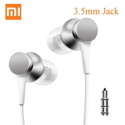 Xiaomi Mijia Smart Earphones Piston 3 Fresh Version In-Ear With Mic Wire Control For Mobile Phone For Xiaomi 5 5s 6 For Iphone