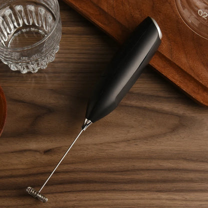Electric Milk Frother Hand Blender Portable Mini Handheld Fast Foamer Coffee Cappuccino Whisk Mixer Food Blender with Stand