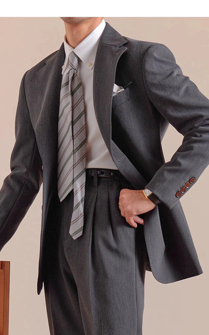 Designer Suit Two Piece Wedding Party Suit Groom Banquet Men Suit Italian Vintage Single Breasted Slim Fit Costume Homme Mariage