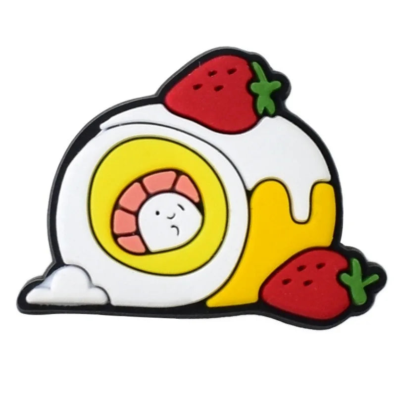 Cute Food Shoe Charms Decoration for Crocs Pin Accessories Charms Bracelet Wristband DIY Shoe Party Gifts