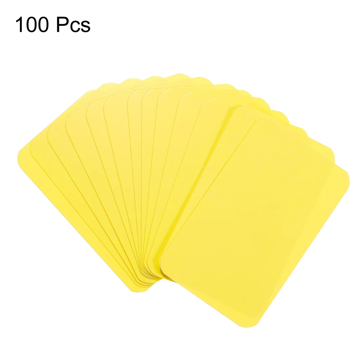 100Pcs 90x54x0.3mm Kraft Paper Card Blank Business Card Message Note Thank You Card Writing Card Label Bookmark Learning Card