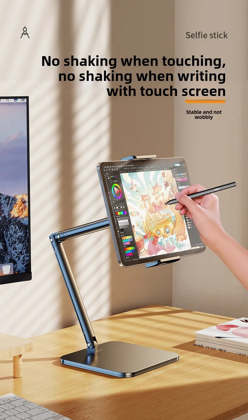 Tablet Stand For Ipad, Adjustable Tablet Holder, For Compatible 4-13in Ipad,surface, Kindle,tablets,portable Monitors And More