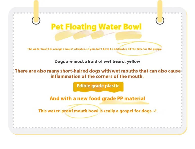 Pet Water Fountain with Floating Plates No Spill Dog Water Bowl Clean Drinking Slow Feeder Anti-splash Pet for Dogs for Pet