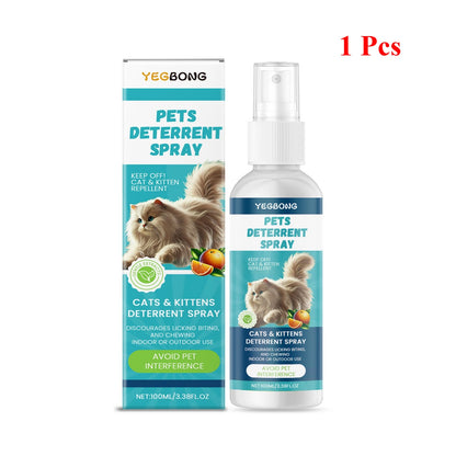 Advanced Pet Scratch Repellent Spray Safe for Cats Dogs Protects Furniture Carpets Drapes Bitter Formula Stops Scratching