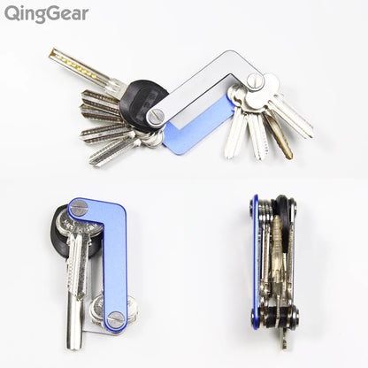 QingGear OKEY Advanced Key Organizer Travel Key Kits Light Weight Quickly and Easily Open door key Holder folder keys bar Tool