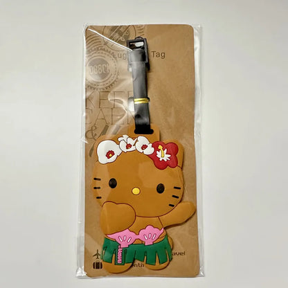 Travel Accessories Luggage Tag Cartoon Hello Kitty Suitcase Portable Label Wholesale