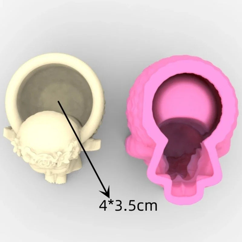 Succulents Flower Pot Resin Silicone Mold DIY Garden Concrete Flowerpot Holder Mould Handmade Crafts Home Decor