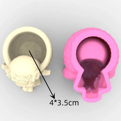 Succulents Flower Pot Resin Silicone Mold DIY Garden Concrete Flowerpot Holder Mould Handmade Crafts Home Decor