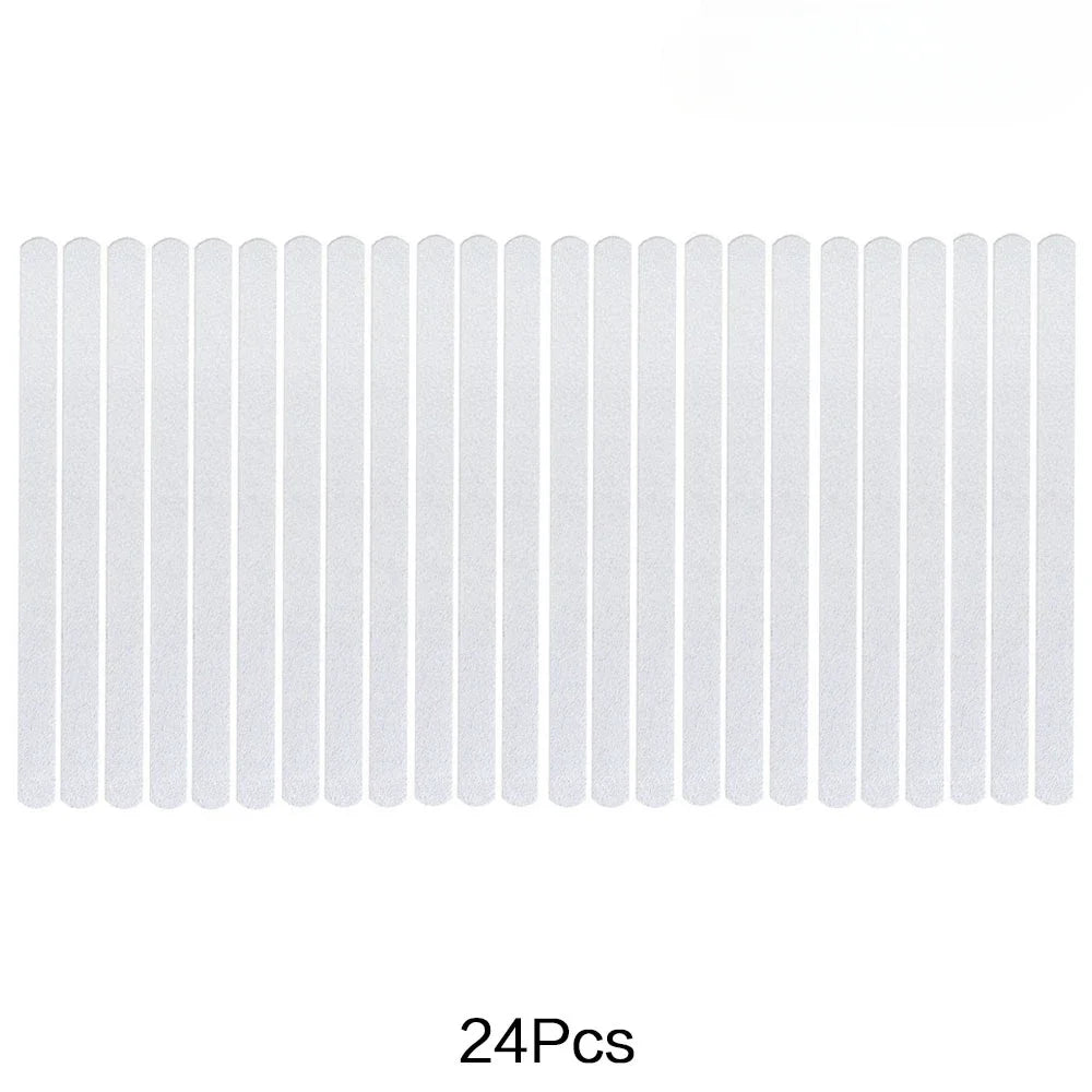 6/12/24/40 Pcs Anti Slip Strips Shower Stickers Colored Non Slip Bath Safety Strips for Bathtub Shower Stairs Floor