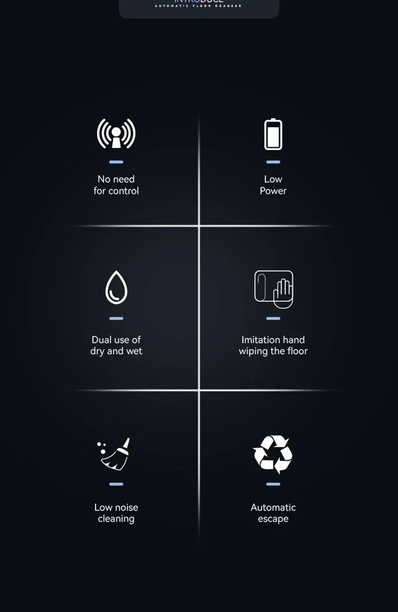 Wireless Cleaner Intelligent Robot Vacuum Cleaner Rotary Sweeper Powerful Cleaning Humidification Spray Dry and Wet Cleaning