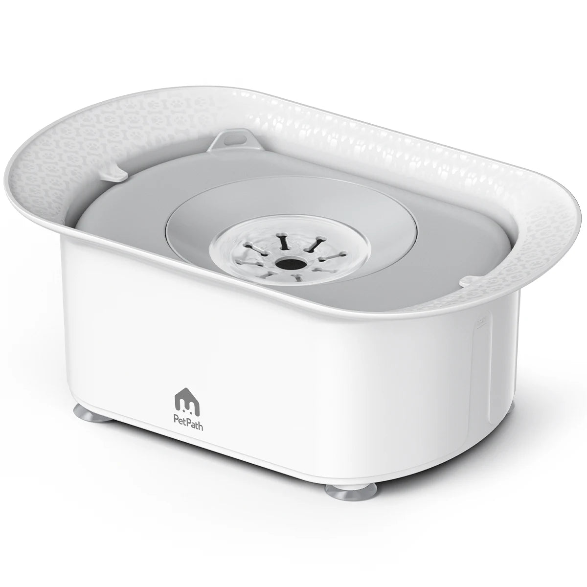 PETPATH No Spill Dog Water Bowl 2.2L (75oz) Large Capacity Anti-Splash Design – Reduces Refill Frequency for All Dogs