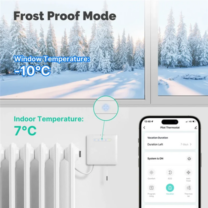 BHBD-Wifi Smart Thermostat For Pilot Wire Heating Radiator For Ecowatt Electricity Monitoring App Remote Control