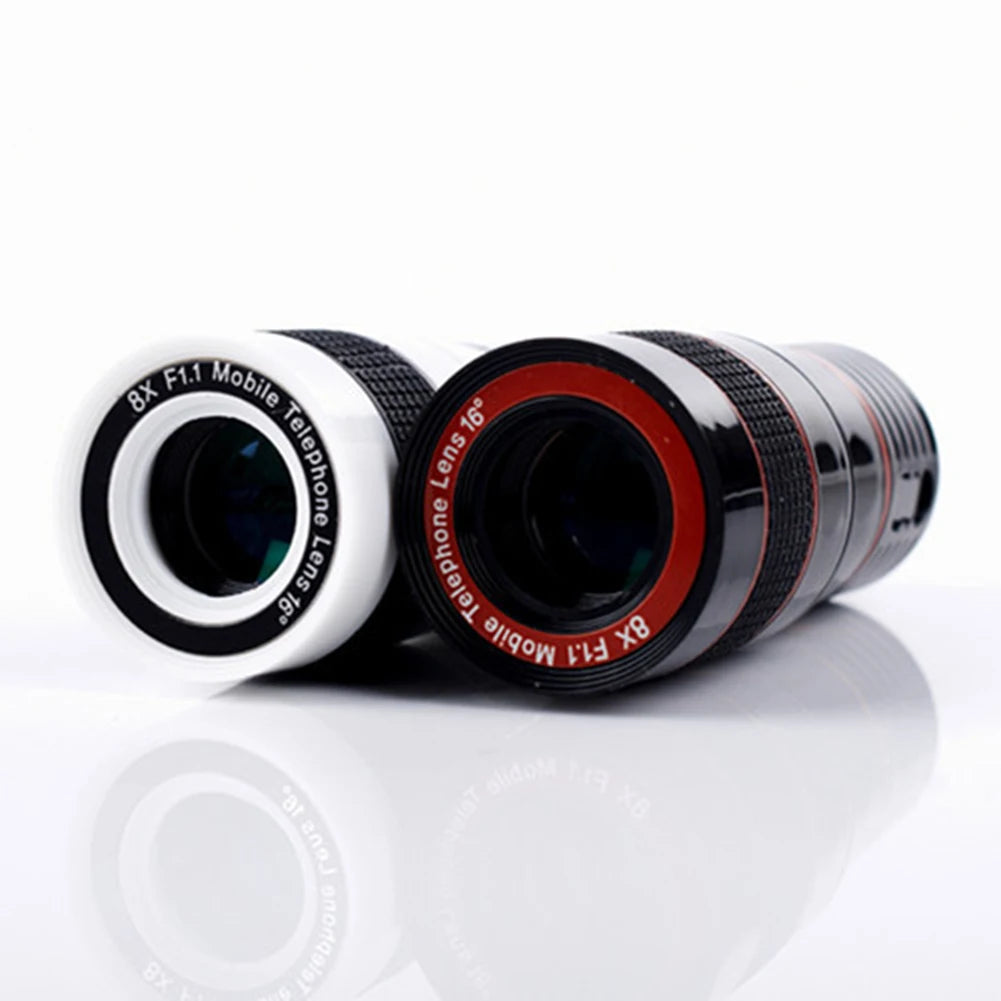 Professional Phone Camera Lens Kit For Smartphones Includes 8x Super Macro Lens External Cellphones Lens Telephoto Lens