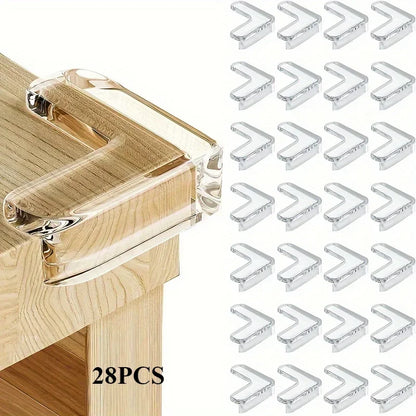 Furniture corner protector, corner and edge safety protection pad, transparent protection, used for corner furniture (L-shaped)