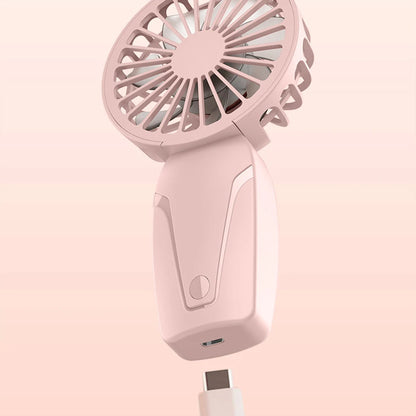 Portable Handheld Fan Mini Cooling Fan USB Rechargeable Eyelash Mute Cooler Handheld Fan Rechargeable Fan Camping Supplies