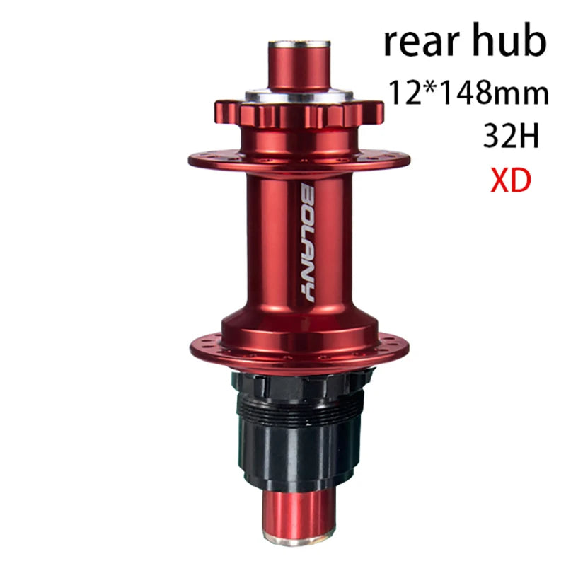BOLANY Boost Cube Hubs 110x15 148x12 Mountain Bike Hub XD/HG/MS 32 Hole Thru Bicycle Bearing Hubs Bicycle Accessories