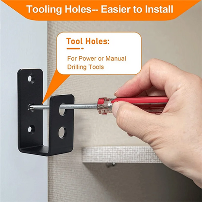 AAAEL-2 Pieces 2Inch X 4Inch Door Barrier Clips Heavy Duty Open Rod Bracket U Shape Bracket For Barn Shed Garage Gate Durable