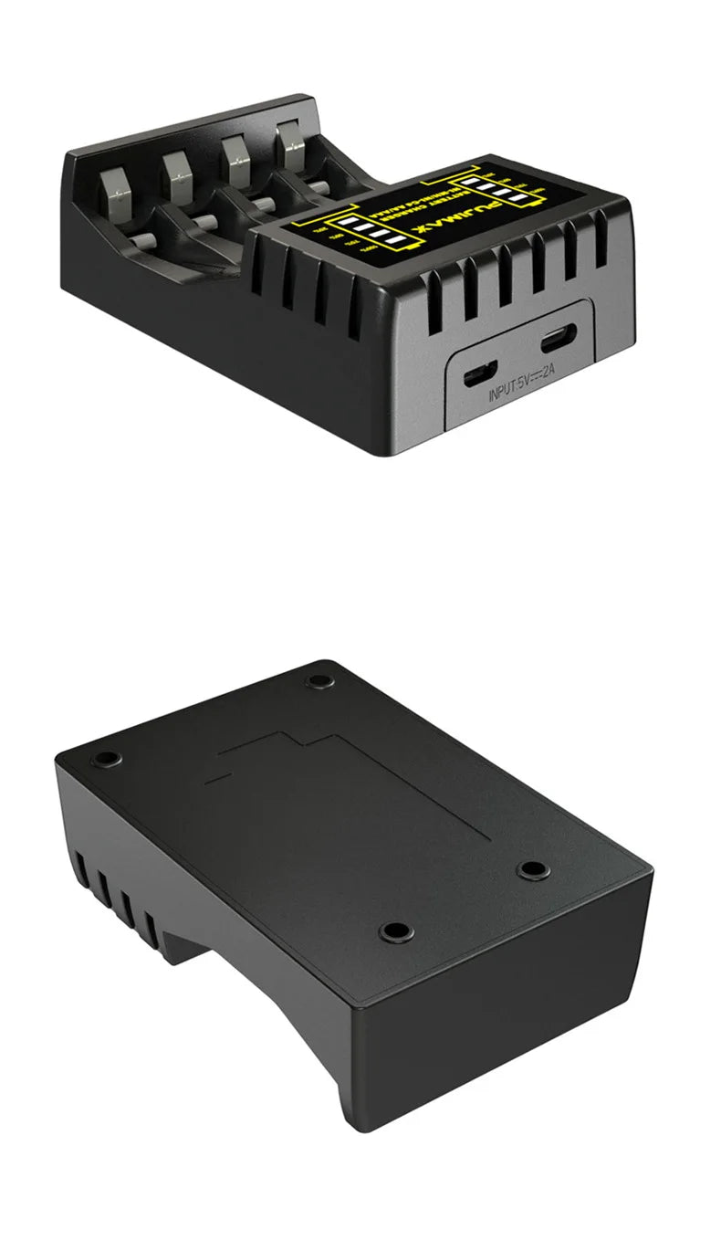 4 Slot Battery Charger For AAA/AA Rechargeable Batter Charger With LED Indicator Charger Cable For AA/AAA Ni-MH/Ni-Cd Batteries