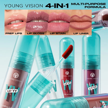 YOUNG VISION 6-Shade Avocado Long-Lasting Moisturizing Lip Stain is lightweight, non-sticky, non-stick cup lip stain
