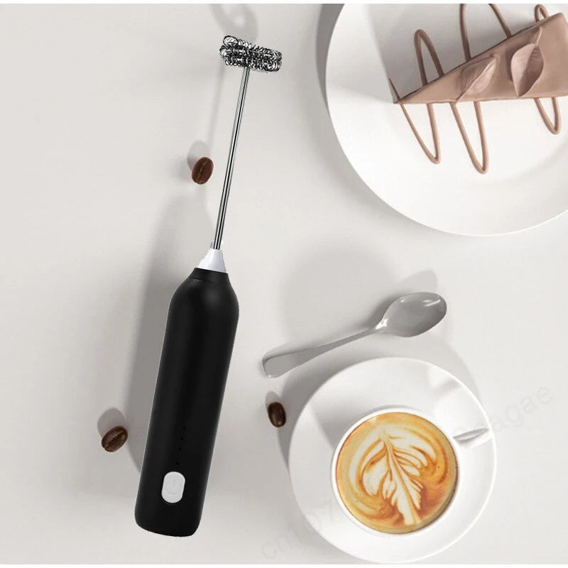 1 pc Electric Milk Frother Handheld Egg Beater Foamer Coffee Maker Electric Blender Mixer Mini Portable Blender Kitchen Tool