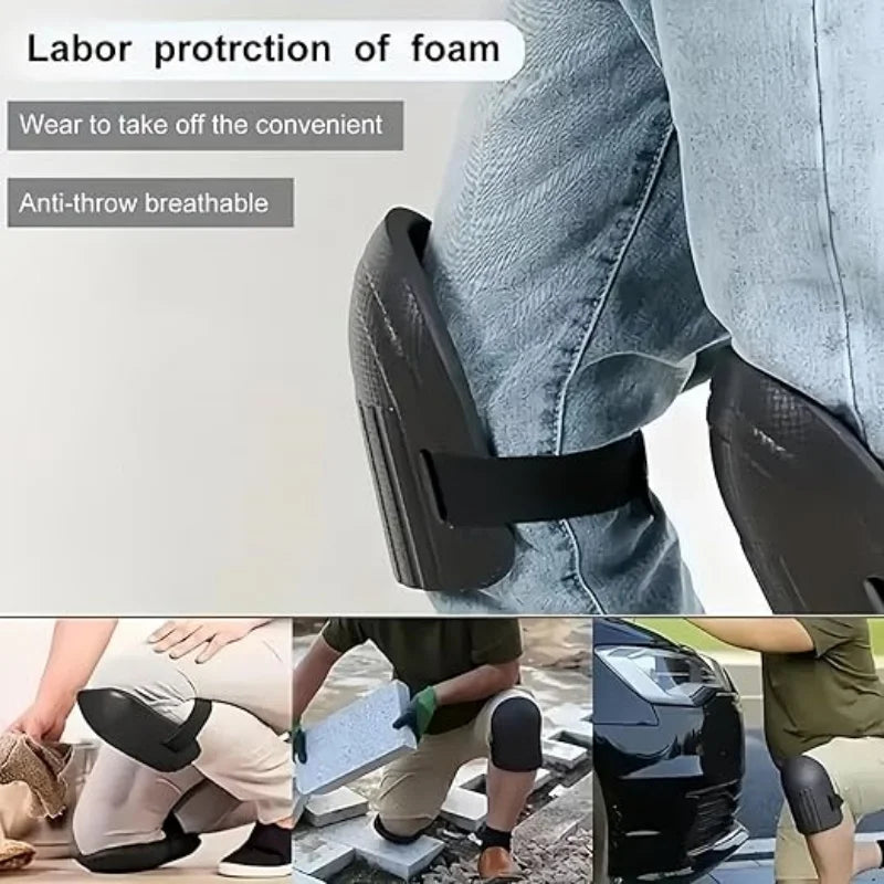Pads for Women and Men - Lightweight Waterproof Foam Knee Pads, and Easy Fit Knee Pads for Gardening with Adjustable Straps
