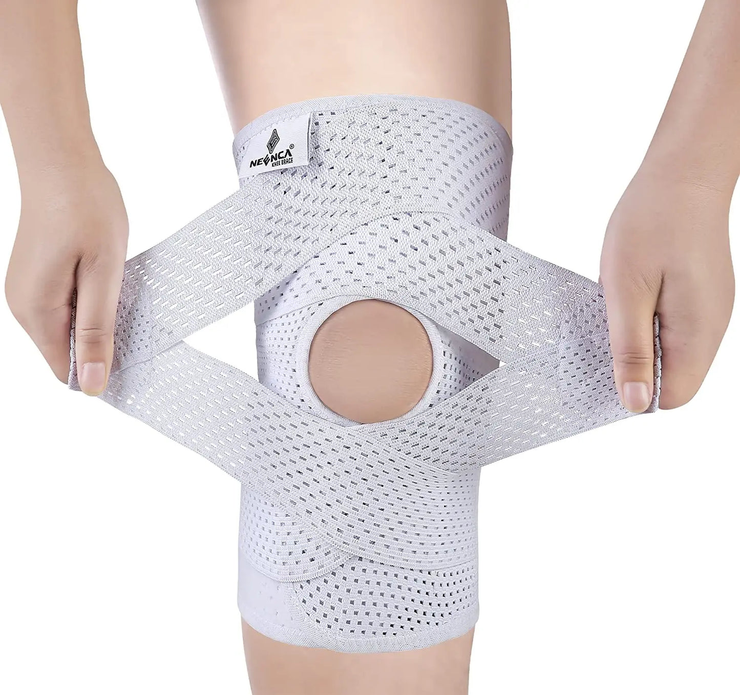 Breathable Knee Pads Support with Side Stabilizers for Men and Women Meniscal Tear Knee Pain ACL MCL Arthritis Injuries Recovery