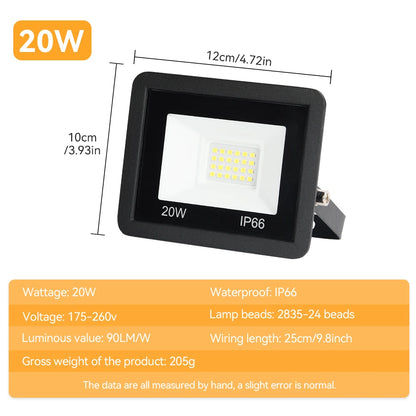 LED Floodlight Outdoor LED Spotlight High Brightness Outdoor LED Lights 10W 20W 30W 50W 100W AC 220V Light For Garden Street Lig