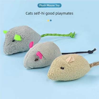 Interactive Plush Rat And Cat Toys With Durable Linen Perfect For Small Breeds Safe For Indoor Play
