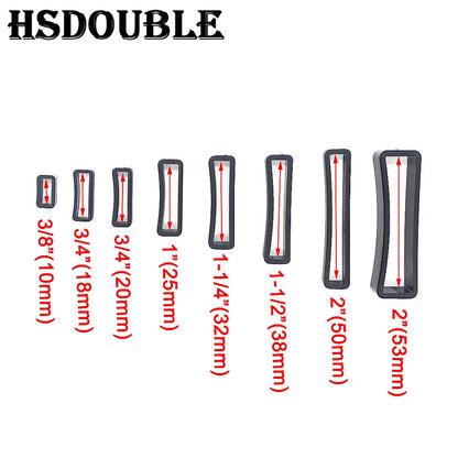 10 Pcs/Pack Plastic Belt Loop Keeper Square Loop Buckles Belt Harness Backpack Straps