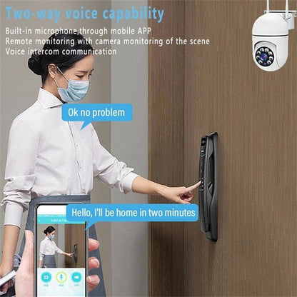 IP Camera A7 Wireless Monitoring Camera 360 Degree Intercom 1080P Home Security Camera Remote HD Night Vision Camera