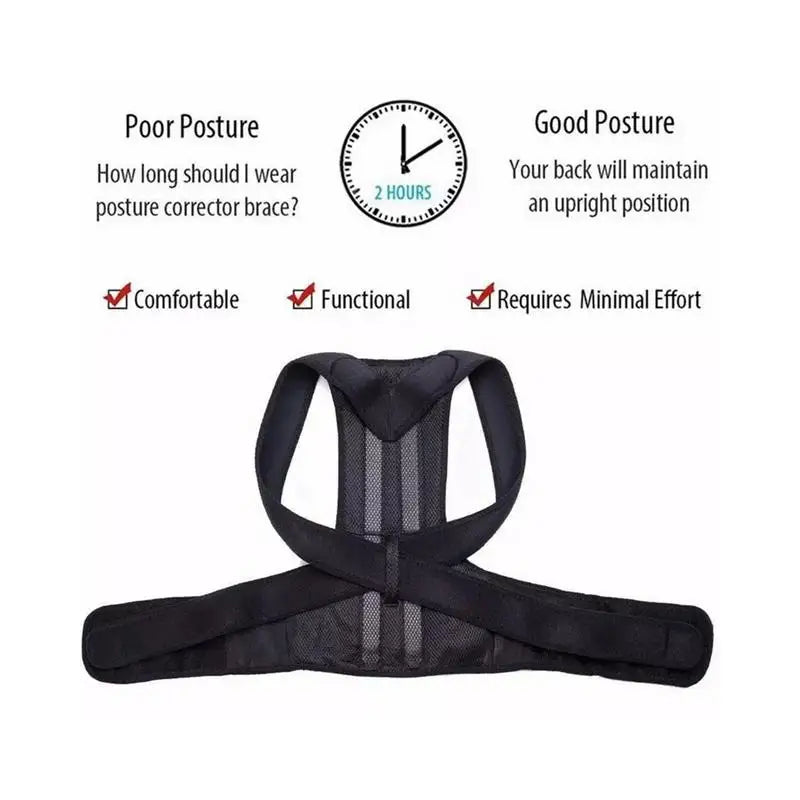 Back Posture Correction Belt Hunchback Corrector Men Women Sitting Posture Adjustable Correction Belt Shoulder Straight Back
