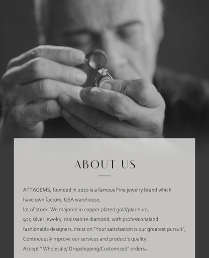 ATTAGEMS Luxury Round Cut 2.5mm Moissanite Ring for Women Man 925 Sliver Sparkling Fine Jewelr Engagement Wedding Party Gift New