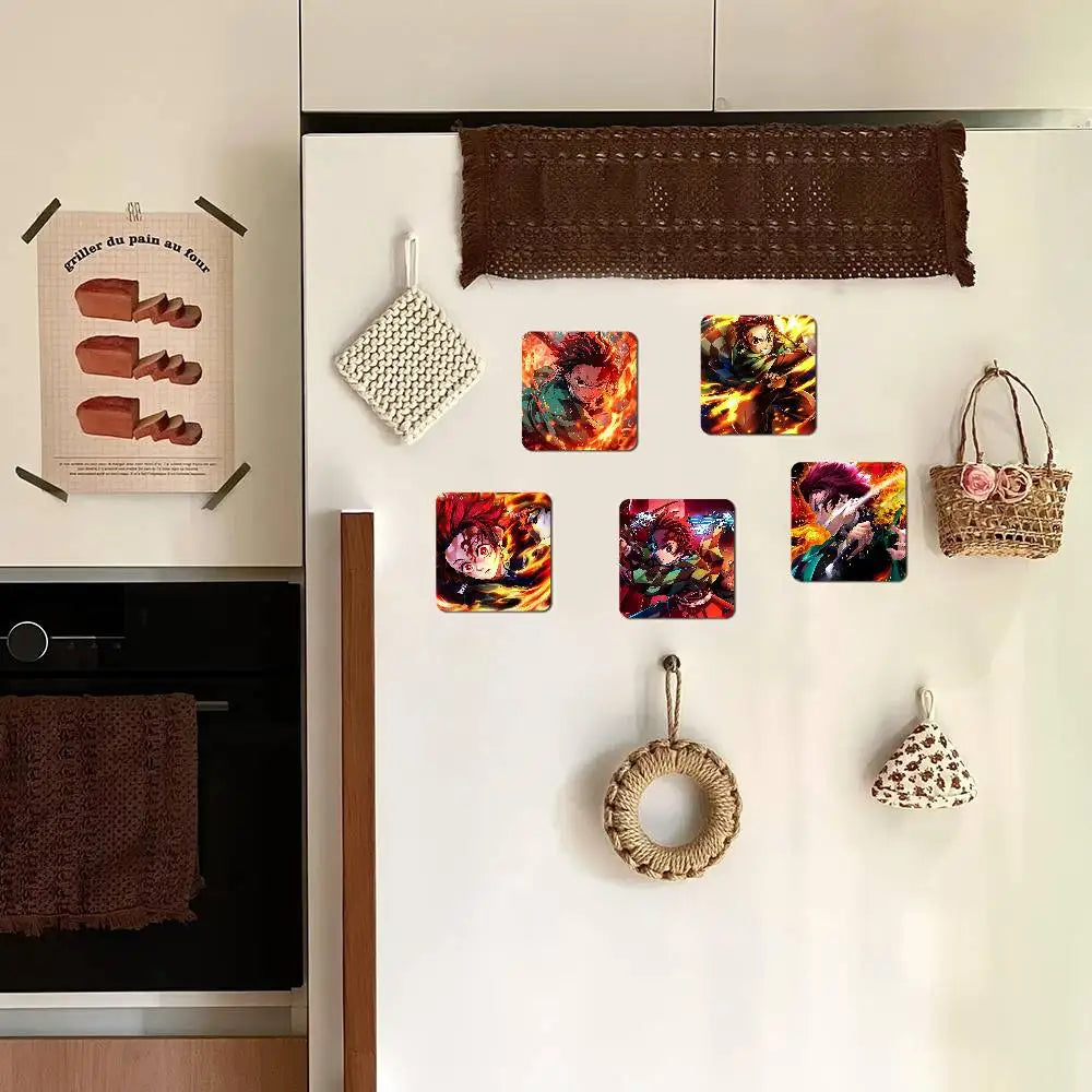 Demon Slayer K-Kimetsu No Y-Yaiba Fridge Magnets Fridge Magnets Memo Pads (For Refrigerator/Whiteboard/Home Multi-Purpose Use)
