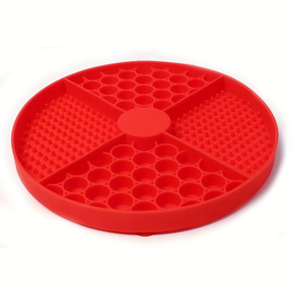 Dog Feeding Mat Silicone Cat Slow Feeder Bowls with Suction Cup Slow Feeding Pad Dog Licking Pad Anxiety-relieving Utensils