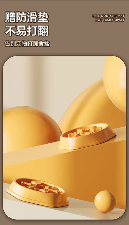 Anti-Slip Anti-Choking Slow Feeder Bowl for Large Dogs - Anti-Tip Pet Food Bowl for Golden Retriever