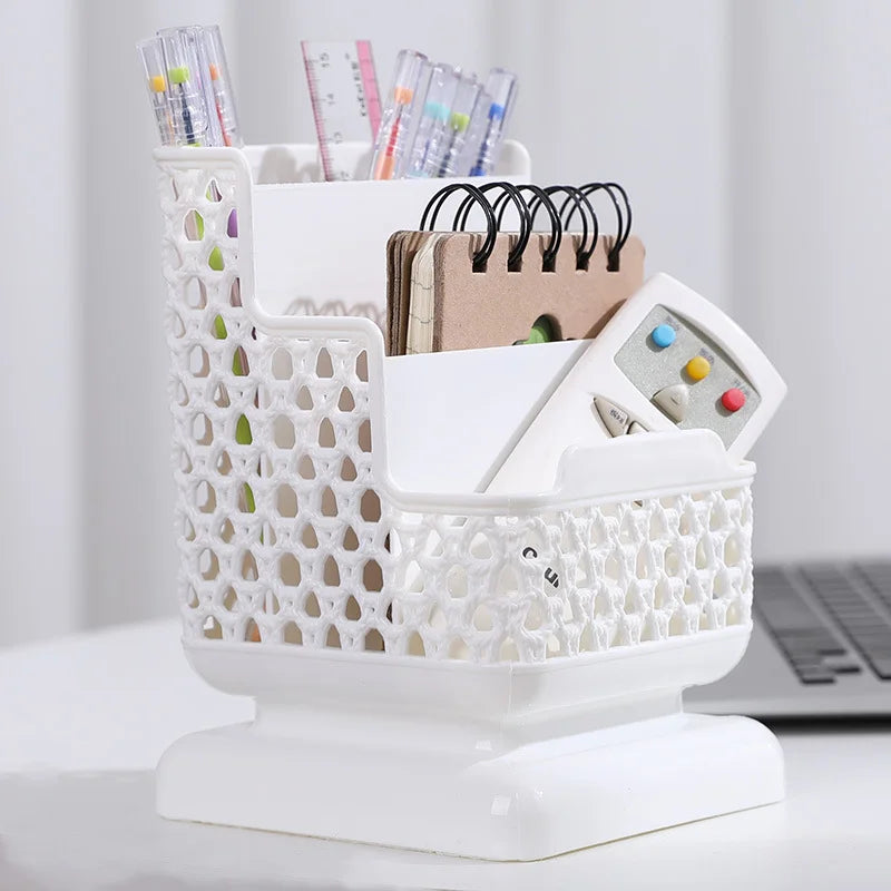 Stationery Desktop Organizer Storage Box for Pens Key Remote Control Jewelry Cosmetic Storage Home Office Stand Desktop Tidy