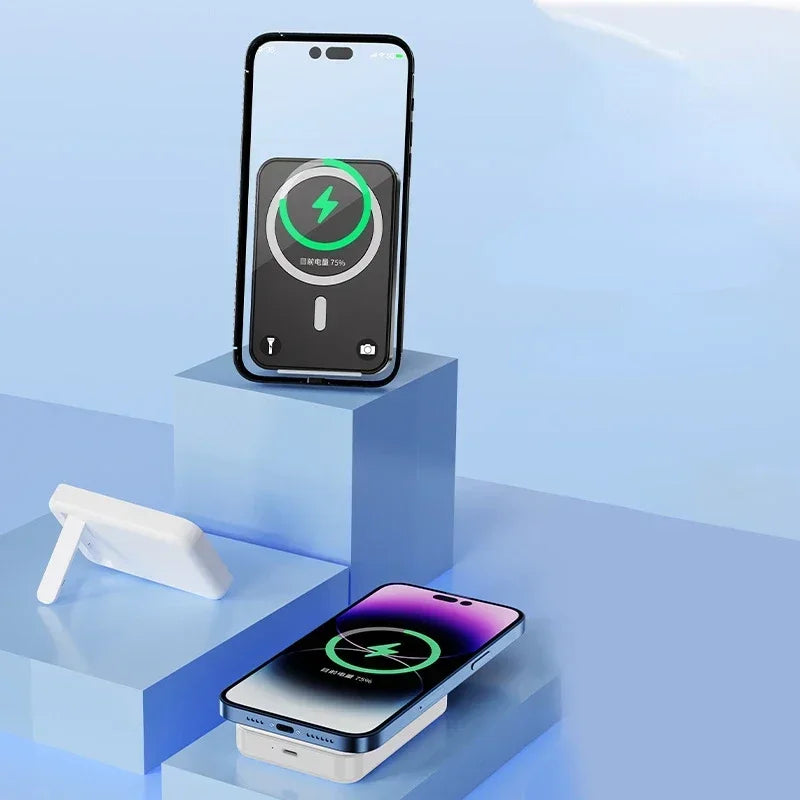 50000mAh Large Capacity Portable Magnetic Power Bank Wireless Charging Charger External Battery 20W PD Fast Charging for iPhone