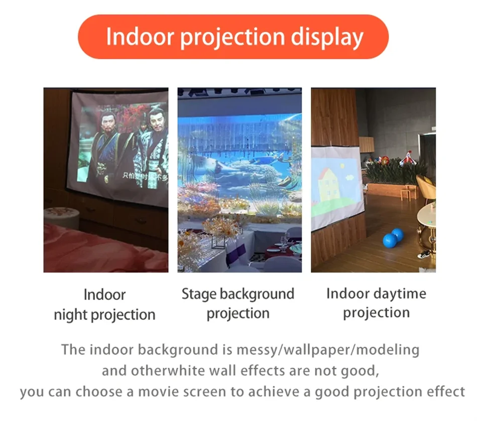16:9 Portable Projector Screen Simple Projector Curtain 72/84/100/120/150 inch HD Display Screen Home Cinema Theater Movie Home