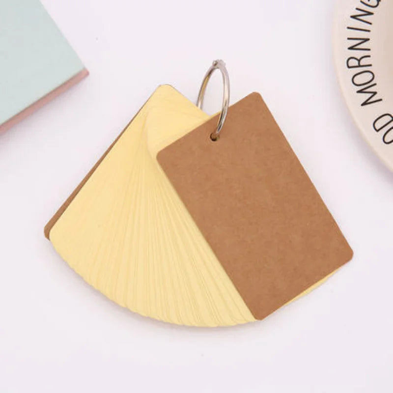 50 Sheets/set Blank Mini Notepad Memo Pad Portable Binder Mini Notebook Stationery Sticky Note for Students Staff