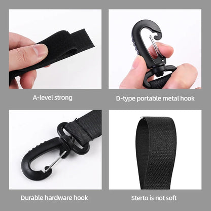 2/5pcs Organizer Diaper Bag Shopping Pram Hook Buckle Stroller Hanger Stroller Hooks Buckles Clip Aluminum Alloy Carabiner Cart
