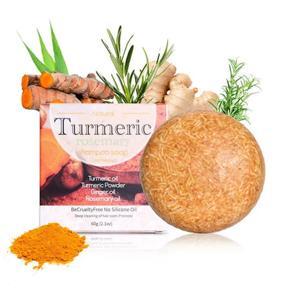 60g Organic Turmeric Shampoo Soap Handmade Natural Solid Vegan Conditioner Bar Wholesale
