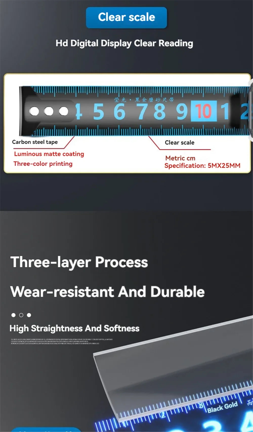 Automatic Locking Anti-cut Hand Blue Laser Digital Tape Measure Measuring Tape Retractable for Electrician Man Gift