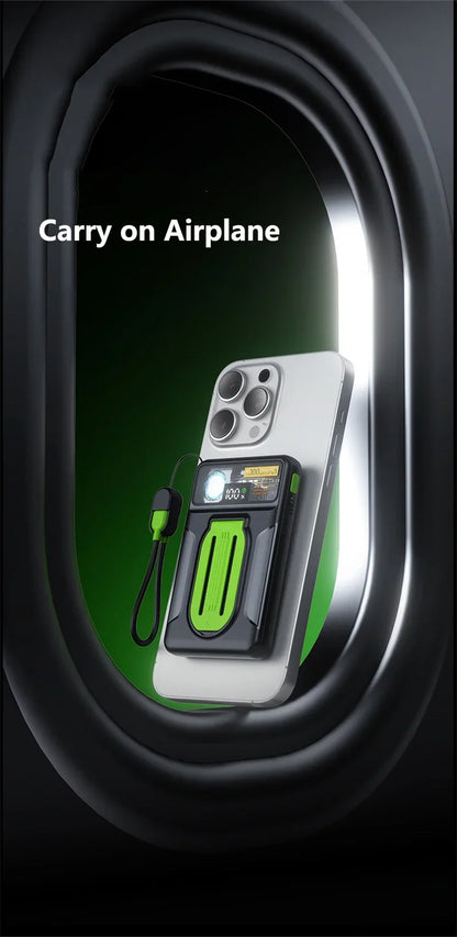 22.5W Magnetic Power Bank 30000mAh Wireless Fast Charging External Battery Turbine Coolingfor IPhone Xiaomi Magsafe Powerbank