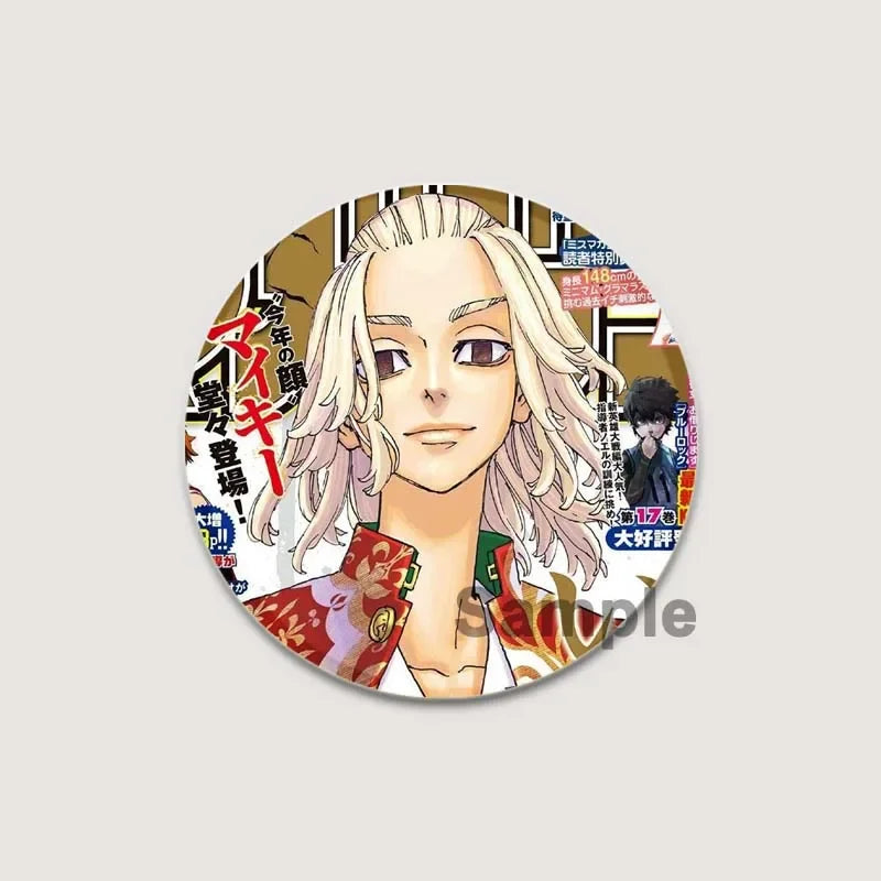 Fashion Accessories Anime Tokyo Revengers Brooches Backpack Clothes Accessories Decor Lapel Pin Badge for Fan's Collection Gift