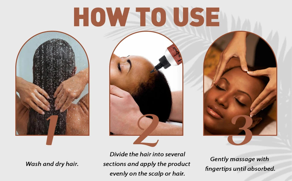 3pcs/set Hair Care Products for Women Moisturize Nourish Rosemary Oil Natural Batana Oil & Chebe Serum Anti-frizz Treatment Hair