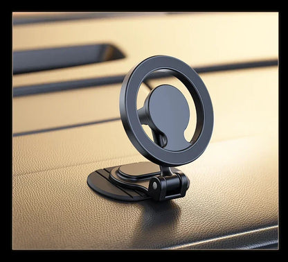 Magnetic Car Phone Holder All-Metal 1040° Rotation Cell Phone Stand For Magsafe iPhone 16 15 14 13 12 Pro Max Dashboard Mount