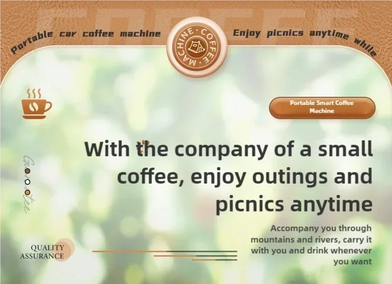 Portable Coffee Maker Electric Capsule Grind Coffee Brewer is suitable for ground coffee and KCUP Capsule coffee capsules